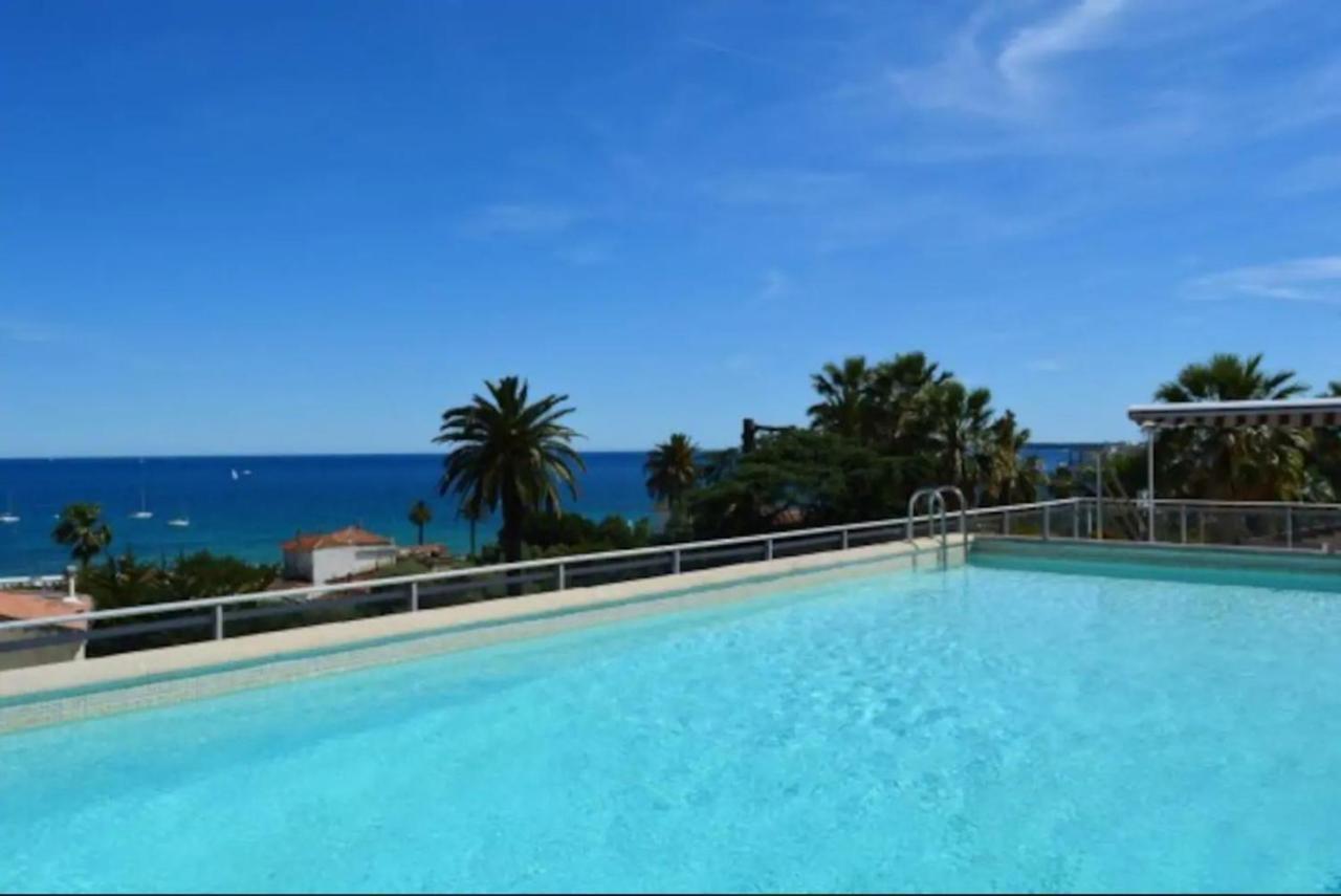 Apt Golfe Juan - 5Min Des Plages - Parking Privee - Piscine Rooftop Vallauris Exterior foto